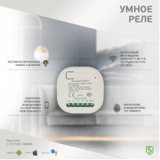 Умное Wi-Fi+RF реле одноканальное SECURIC