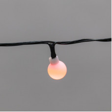 Гирлянда светодиодная Шарики 5м, 20LED, IP20, зеленый провод, свечение мульти (RG/RB), мигание, 230В NEON-NIGHT