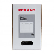 Кабель витая пара U/UTP, CAT 5e, ZH нг(А)-HF, 4PR, 24AWG, INDOOR, SOLID, оранжевый, 305м REXANT