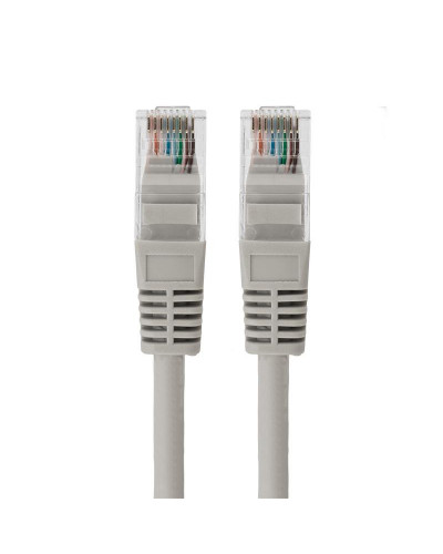 Шнур коммутационный, патч-корд U/UTP RJ45-RJ45, CAT 5e, LSZH серый, 1м REXANT