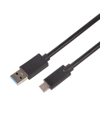 Кабель USB-A 3.0 – Type-C 3.1, 3А, 1м, ПВХ, черный REXANT