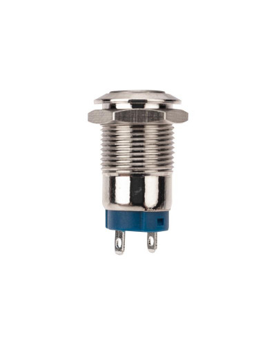 Кнопка антивандальная Ø12 Фикс (2с) OFF-ON выпуклая (A12-B2) REXANT