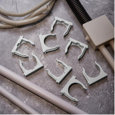 Крепеж-клипса для монтажного пистолета Ø 50 мм, серая (25 шт/уп) REXANT