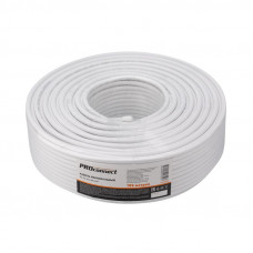 Кабель коаксиальный RG-6U, 75Ом, CCS/Al/Al, 48%, 100м, INDOOR, белый PROconnect