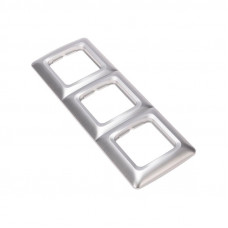 DEA Рамка 3-я горизонтальная Серебряный металлик KRANZ