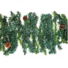 Гирлянда еловая с шишками 2,7м, диаметр 36см, ПВХ NEON-NIGHT