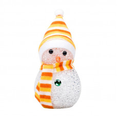 Фигура светодиодная Снеговик 10см, RGB