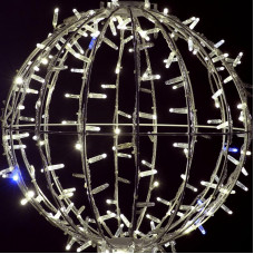 Светодиодная фигура Шар диаметр 50см 200 LED ТЕПЛЫЙ БЕЛЫЙ эффект мерцания 230В NEON-NIGHT