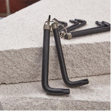 Набор ключей имбусовых TORX KRANZ T10-T50, CrV, 9 шт., оксидированные, на кольце