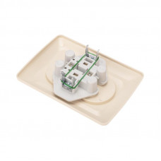 DEA Розетка 2-ая керамика б/з с/у 10А Беж KRANZ