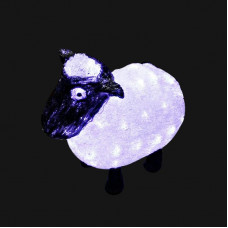 Акриловая светодиодная фигура Овца 30см, 56 светодиодов, IP65, 24В NEON-NIGHT