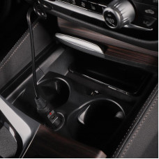 Автозарядка с индикатором (разъем 2.1х5.5) (АЗУ) шнур спираль 1.5 м  REXANT