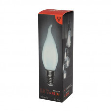 Лампа филаментная Свеча на ветру CN37 9,5Вт 915Лм 4000K E14 матовая колба REXANT