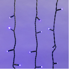 Гирлянда светодиодная Занавес 2х3м 760 LED СИНИЙ черный ПВХ IP54 постоянное свечение 230В блок в комплекте NEON-NIGHT