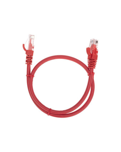 Патч-корд U/UTP, CAT 6, RJ45-RJ45, 26AWG, LSZH, красный, 0,5м REXANT