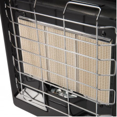 Обогреватель инфракрасный газовый для дома, 4,2кВт, для баллона 12л, черный REXANT