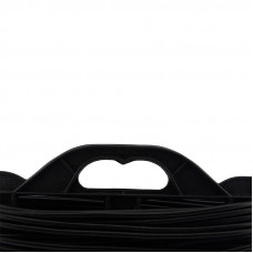 Удлинитель-шнур на рамке ПВС 2х0,75, 20м, б/з, 6А, 1300Вт, IP20, черный (Сделано в России) PROconnect