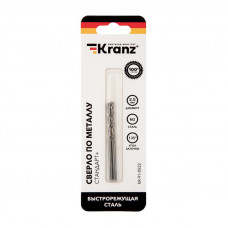 Сверло по металлу 2,5х57х30мм «Стандарт+» (P6M5 M-2) DIN 338, 2 шт. в блистере KRANZ