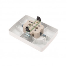 DEA Розетка 2-ая керамика с/з с/у 16А Бел KRANZ