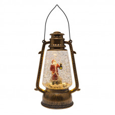 Декоративный LED-фонарь с эффектом снегопада и подсветкой Санта-Клаус USB, теплое белое свечение NEON-NIGHT