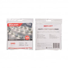 Лента светодиодная 12В, SMD2835, 19,2Вт/м, 240 LED/м, 4000K, 10мм, 5м,IP20 REXANT