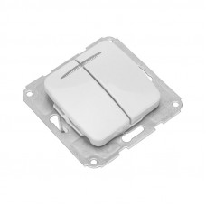 DEA Выключатель 2кл (инд) с/у 10А мех. Бел KRANZ