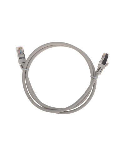 Патч-корд F/UTP, CAT 5e, RJ45-RJ45, 26AWG, LSZH, серый, 1м REXANT