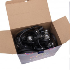 Набор Белт-Лайт 10 м, черный каучук, 30 ламп, цвет Теплый белый, IP65, соединяется