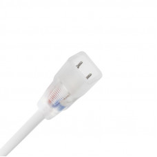 Установочный комплект для светодиодной ленты 220В, SMD 5050, до 100м (шнур питания 4А, заглушка, коннектор)