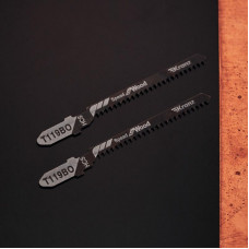 Пилка для электролобзика по оргстеклу T119BO 76 мм 12 зубьев на дюйм 4-20 мм фигурный рез (2 шт./уп.) Kranz