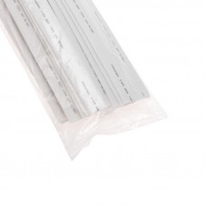 Трубка термоусаживаемая ТУТ 18,0/9,0мм, белая, упаковка 50 шт. по 1м, PROconnect