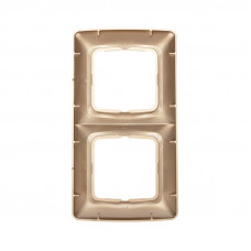 DEA Рамка 2-я горизонтальная Золотой Металлик KRANZ