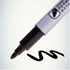 Маркер перманентный Multi Marker Slim 2мм, черный, пулевидный Crown