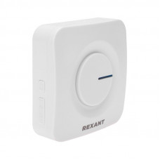 Беспроводной дверной звонок c цифровым кодированием 52 мелодии 150м IP56 (белый) REXANT