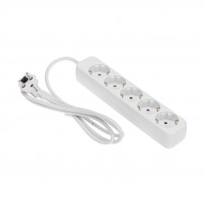 Удлинитель STANDARD 5 гнезд, 1,5м, 3х1,0мм², с/з, белый REXANT
