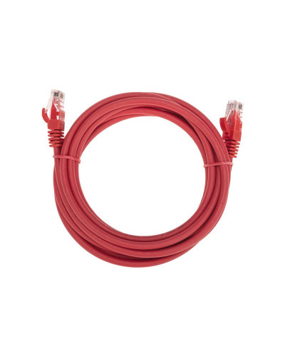 Патч-корд U/UTP, CAT 6, RJ45-RJ45, 26AWG, LSZH, красный, 3м REXANT