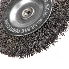 Щетка дисковая для дрели, витая стальная проволока, 75мм KRANZ
