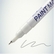 Маркер-краска Extra Fine Paint Marker 1мм, нитрооснова, белый MunHwa