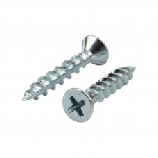 Саморез оконный острый 4,1х25мм, белый цинк, короб (500 шт/уп) KRANZ