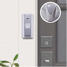 Беспроводной дверной звонок в розетку с ночной подсветкой и индикацией 36 мелодий 80м (белый/серый) REXANT RX-7