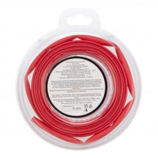 Трубка термоусаживаемая ТУТ нг 6,0/3,0мм, красная, ролик 2,44м REXANT