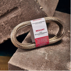 Трос стальной в ПВХ оплетке d=2,5мм, прозрачный (моток 20м) REXANT