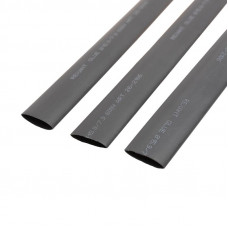 Трубка термоусаживаемая СТТК (2:1) двустенная клеевая 15,9/7,95мм, черная, упаковка 10 шт. по 1м REXANT