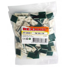 Площадка самоклеящаяся 20х20 мм, белая (100 шт/уп) REXANT