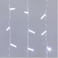 Гирлянда светодиодная Занавес 2x0,8м 160 LED БЕЛЫЙ прозрачный ПВХ IP65 постоянное свечение 230В нужен блок 303-500-1 NEON-NIGHT