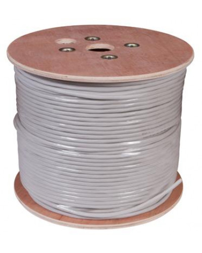 Кабель витая пара U/UTP, CAT 5е, PVC, 10PR, 24AWG, INDOOR, SOLID, серый, 305м, РФ REXANT
