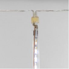 Гирлянда Тающие сосульки светодиодная, 4шт х 20см, шаг 50см, 230В (с трансформатором) белые светодиоды