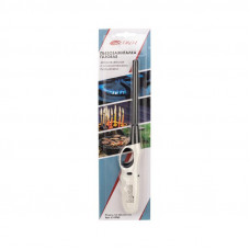 Бытовая газовая пьезозажигалка с классическим пламенем, многоразовая (1 шт.) белая СК-302L СОКОЛ