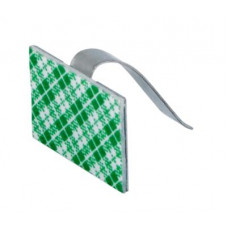 Площадка самоклеящаяся металлическая с клипсой под шлейф 30x20 мм (100 шт/уп) REXANT