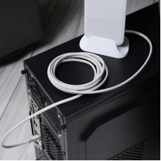 Шнур коммутационный, патч-корд U/UTP RJ45-RJ45, CAT 5e, LSZH серый, 3м REXANT